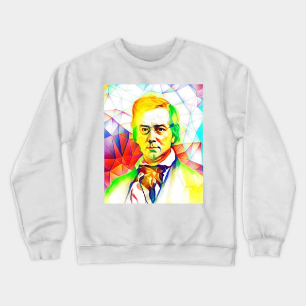 George Perkins Marsh Colourful Portrait | George Perkins Marsh Artwork 12 Crewneck Sweatshirt by JustLit